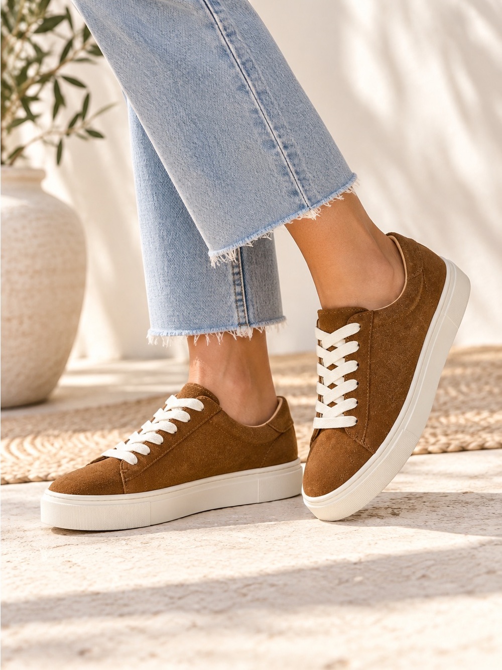 Frye Ivy Low Lace Brown Suede Sneakers Womens Size 9 Low Top Lace Up